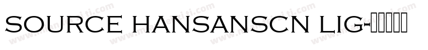 source hansanscn lig字体转换